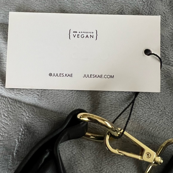 Jules Kae- Moon shaped Zola Bag. Made from PETA Certified Vegan leather. - Picture 3 of 4